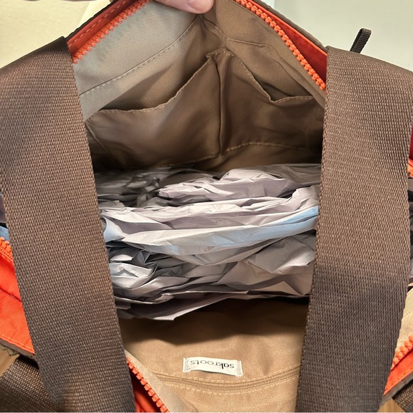 The Sak Arlo Large Mahogany Brown Quilted Tote Bag w/ Crossbody Strap - Picture 3 of 4